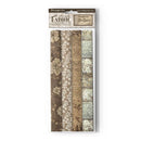 Stamperia Polyester Fabric 12"x 12" 4/Pkg - Old Lace