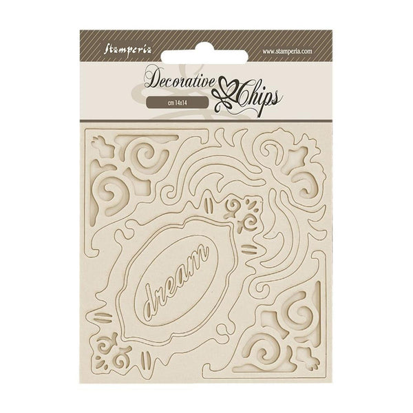 Stamperia Decorative Chips 5.5"x 5.5" - Alterego - Corners And Frames