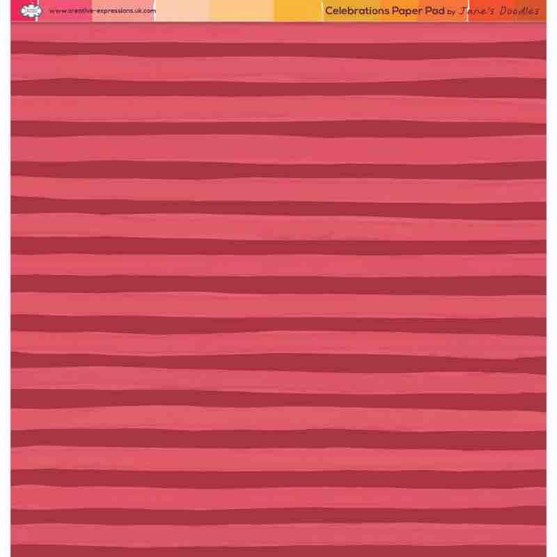 Creative Expressions Jane's Doodles Paper Pad 8"x 8" - Celebrations*