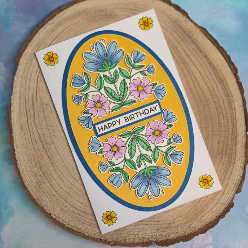 Creative Expressions Jane's Doodles Clear Stamp 4"x 6" - Floral*