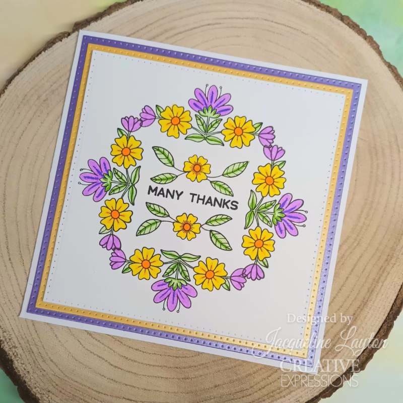 Creative Expressions Jane's Doodles Clear Stamp 4"x 6" - Floral*