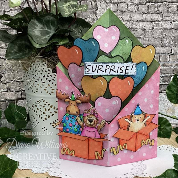 Creative Expressions Jane's Doodles Clear Stamp 6"x 8" - Surprise!*