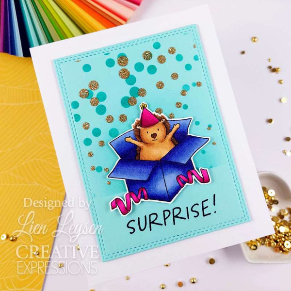 Creative Expressions Jane's Doodles Clear Stamp 6"x 8" - Surprise!*