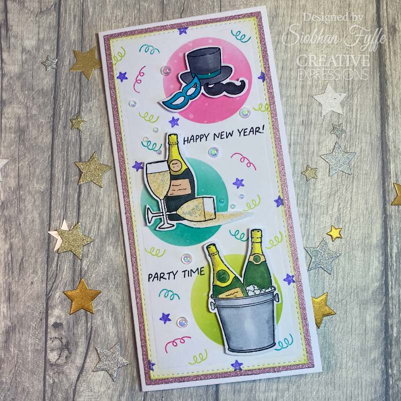 Creative Expressions Jane's Doodles Clear Stamp 4"x 6" - Celebrate*