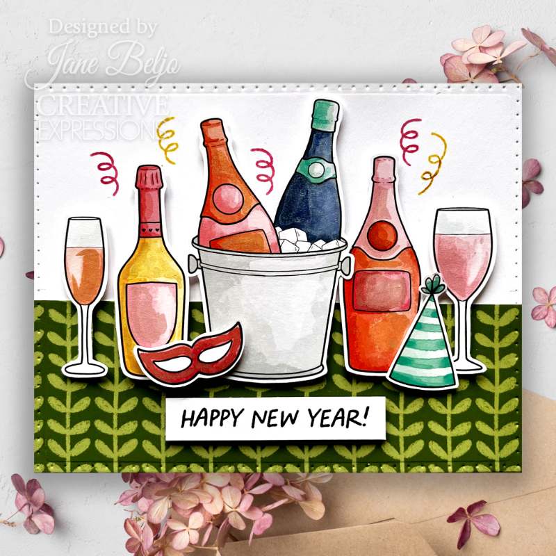 Creative Expressions Jane's Doodles Clear Stamp 4"x 6" - Celebrate*