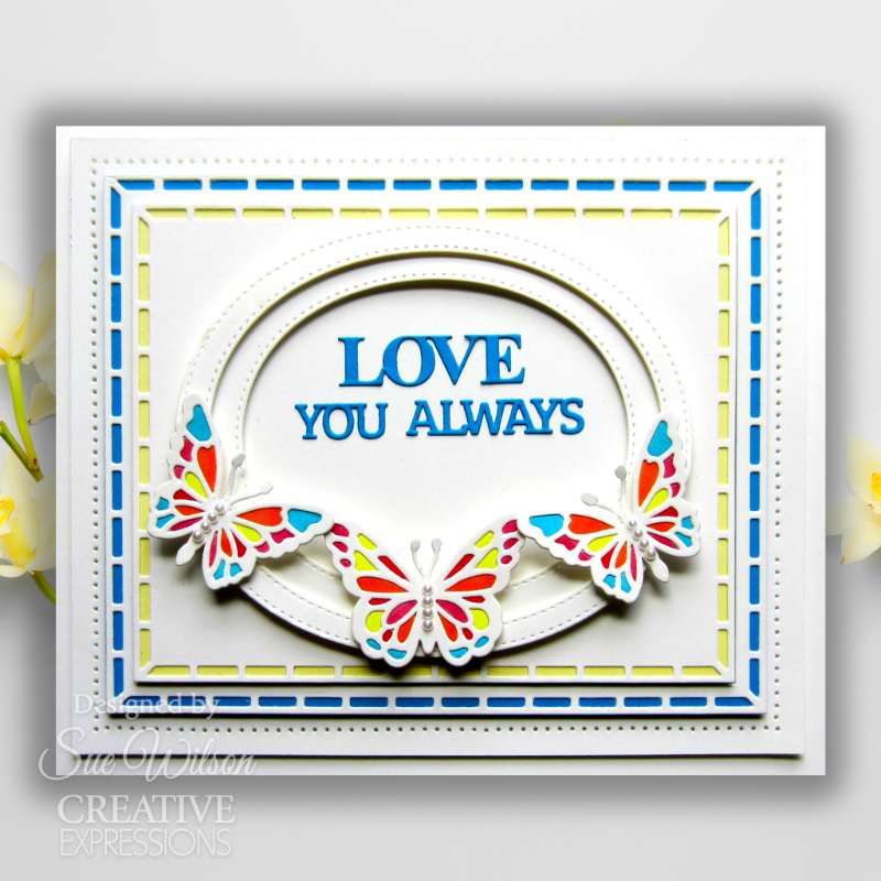 Creative Expressions Cover Plate Craft Die By Sue Wilson - Frames & Tags - Butterfly Breeze