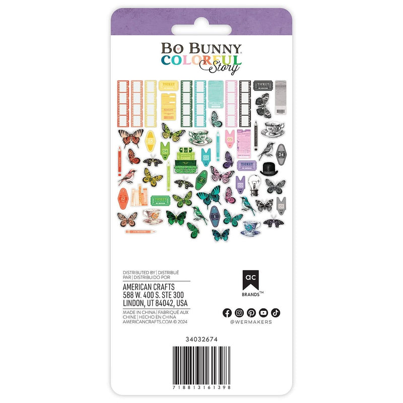BoBunny - Colorful Story Collection - Ephemera - Icons
