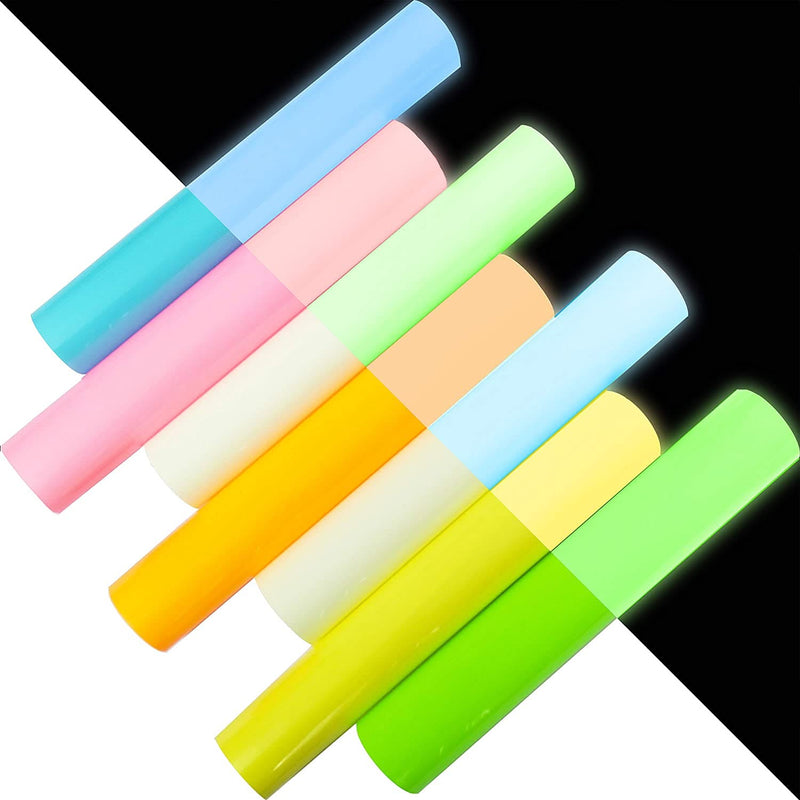 Poppy Crafts Glow in the Dark Heat Transfer Vinyl 7 pk - 10‚Äú x 12"*