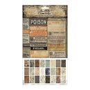 Tim Holtz Idea-Ology Backdrops Double-Sided Cardstock 6"X10" 24/Pkg Halloween