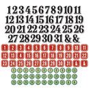 49 And Market Chipboard Set Bits, Mistletoe And Memories