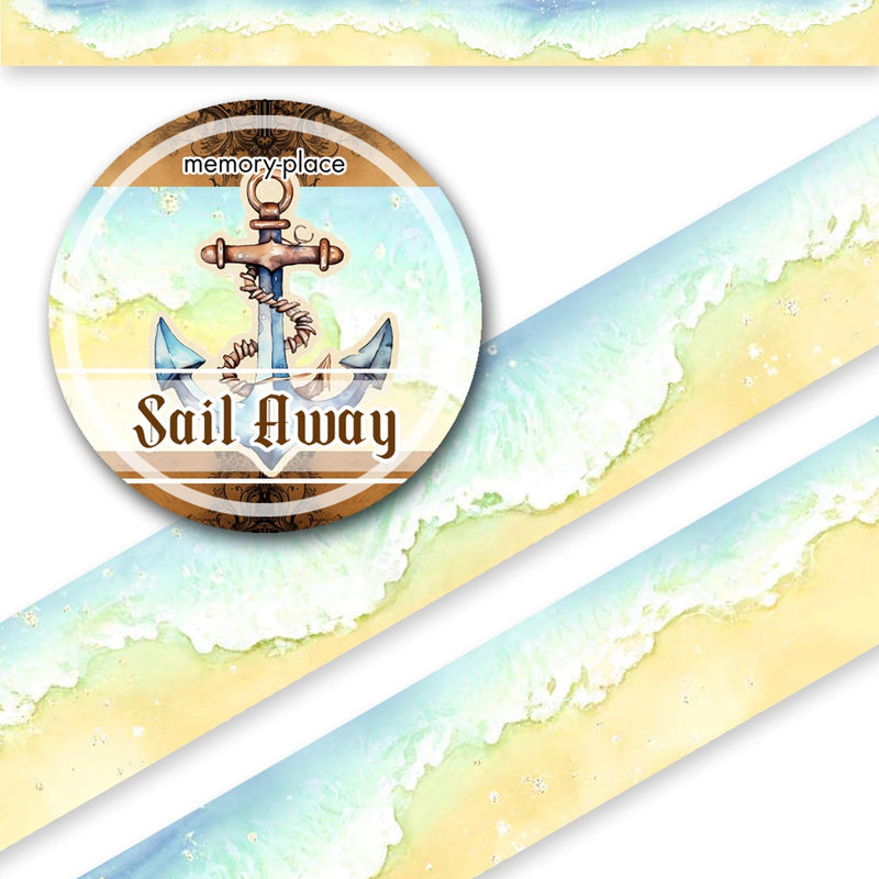 Memory Place Washi tape 15mmx5m Sail Away 2