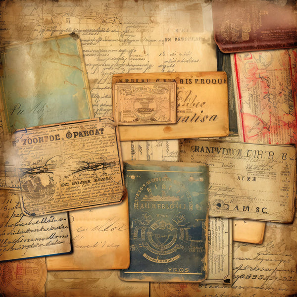 Memory Place Collage Origami Papers 5.9"X5.9" 24/Pkg Sail Away