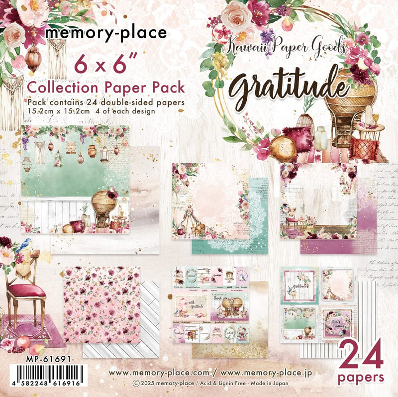 Memory Place Collection Pack 6"X6" Gratitude
