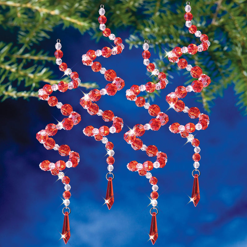 The Beadery Christmas Ornament Kit 8/Pkg Peppermint Twist