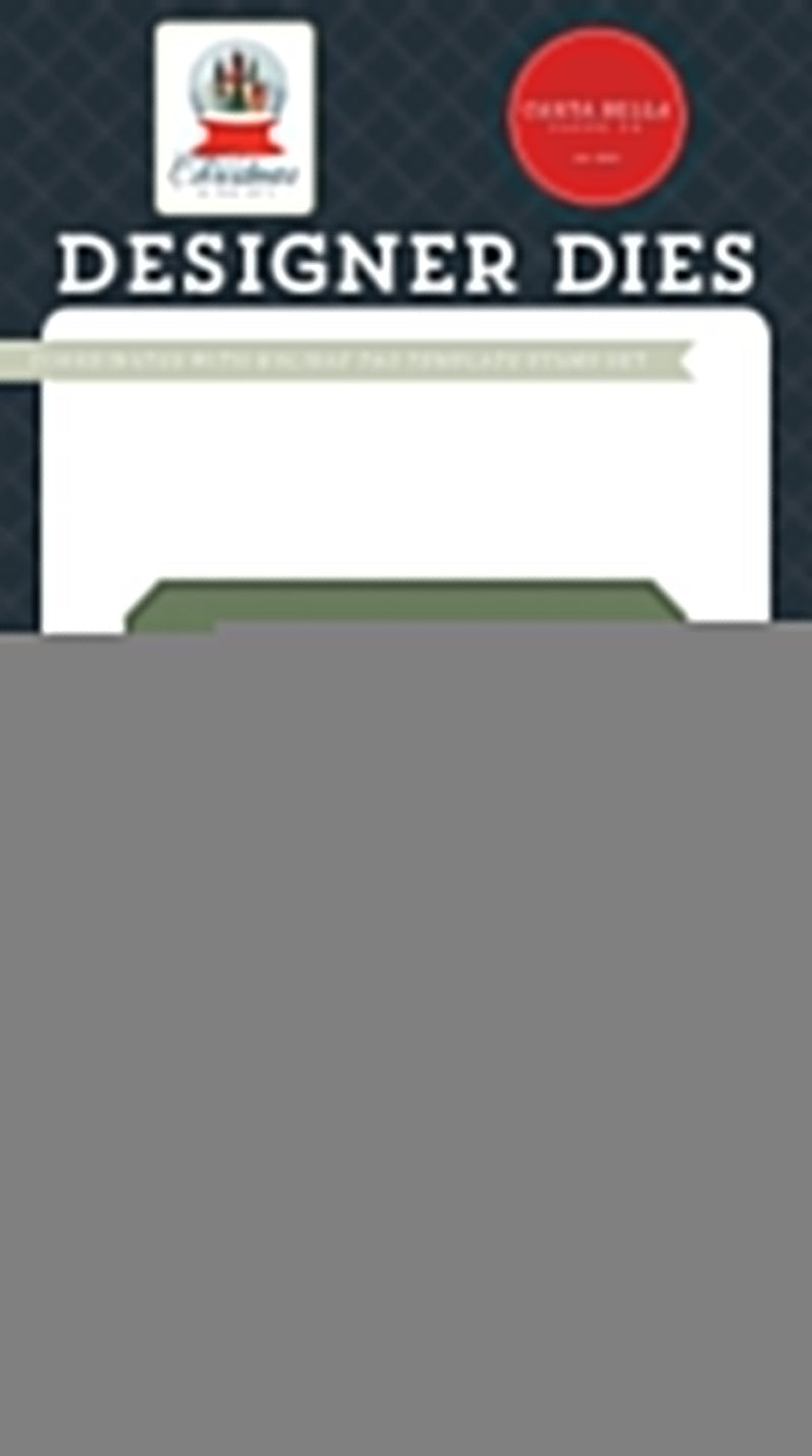 Carta Bella Christmas In The City Small Die Set Holiday Tag Template