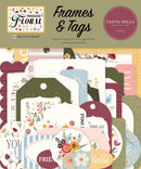 Carta Bella Cardstock Ephemera Frames & Tags, Pressed Floral
