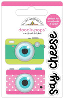 Doodlebug Doodle-Pops 3D Sticker Photo Op, Summer Fun