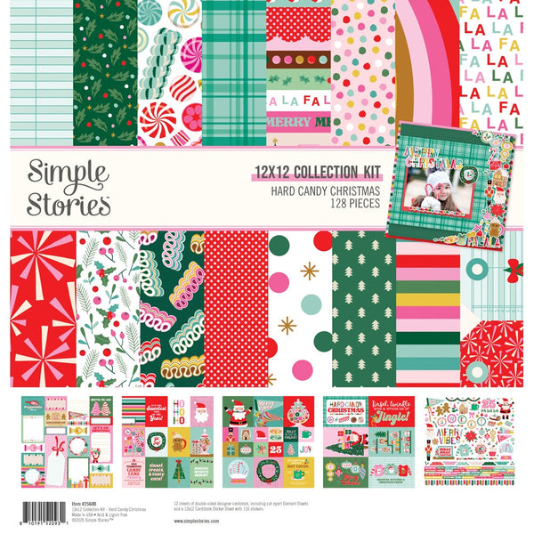 Simple Stories Collection Kit 12"X12" Hard Candy Christmas