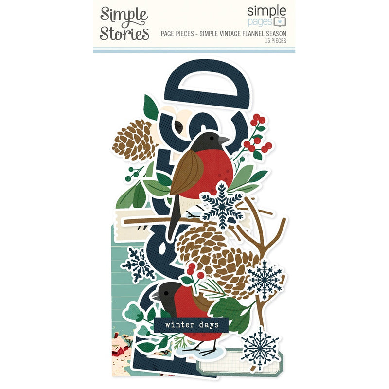 Simple Stories Simple Pages Page Pieces Simple Vintage Flannel Season
