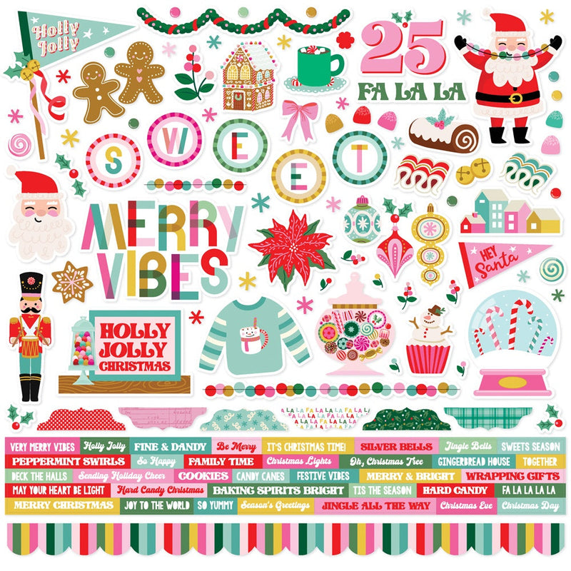 Simple Stories Chipboard Stickers 6"X12" All Wrapped Up