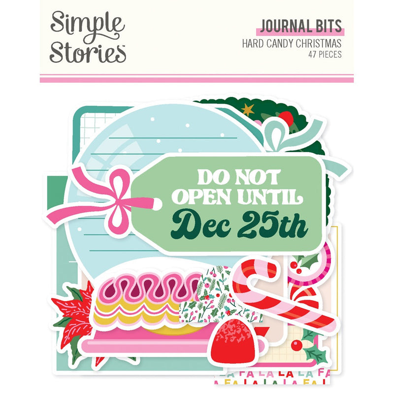 Simple Stories Hard Candy Christmas Bits & Pieces Die-Cuts Journal
