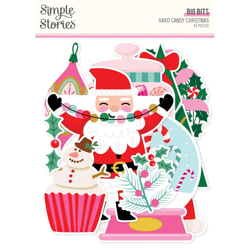 Simple Stories Hard Candy Christmas Bits & Pieces Die-Cuts Big