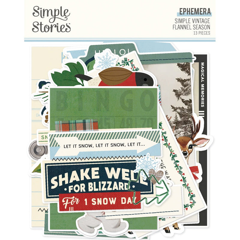 Simple Vintage Flannel Season Bits & Pieces Die-Cuts Big