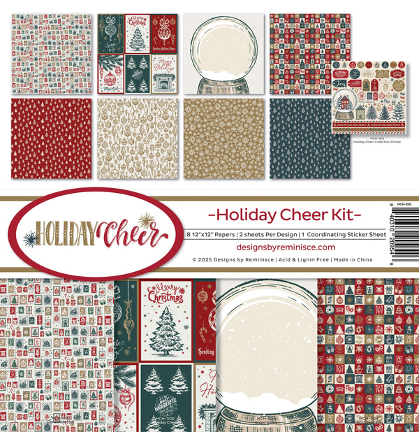 Reminisce Collection Kit 12"X12" - Holiday Cheer