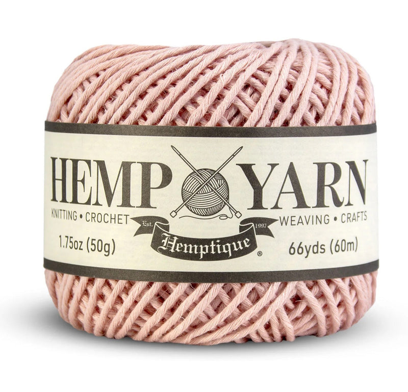 Hemptique Hemp Yarn Ball - Dust Pink
