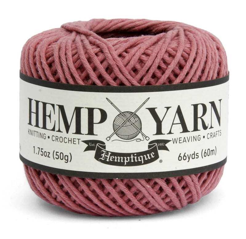 Hemptique Hemp Yarn Ball - Rose