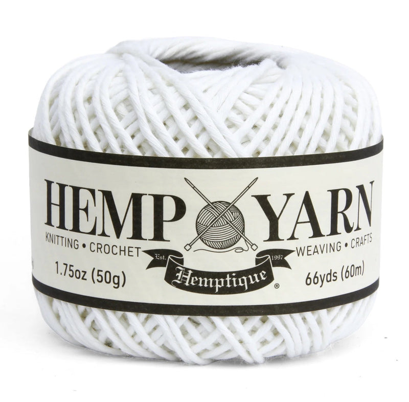 Hemptique Hemp Yarn Ball - White
