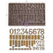 Finnabair Decor Moulds 5"x8"x8mm Letterpress Numbers