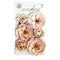 Prima Paper Flowers 6/Pkg Pumpkin Dust, Bewitched