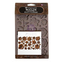Finnabair Decor Moulds 5"x8"x8mm Rusty Flowers