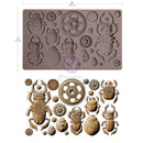 Finnabair Decor Moulds 5"x8"x8mm Steampunk Beetles