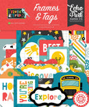 Echo Park Cardstock Frames & Tags Ephemera Field Trip