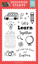 Echo Park Field Trip Stamp Set Learn Together