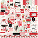 Carta Bella Cardstock Elements Stickers 12"X12" Be Mine