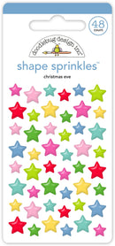 Doodlebug Sprinkles Adhesive Glossy Enamel Dots Chistmas Eve