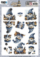 Find It Trading Berries Beauties 3D Push Out Sheet Blue, Gnomie Holidays