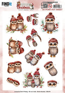Find It Trading Berries Beauties 3D Push Out Sheet Owl, A Very Furry Christmas