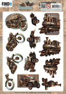 Find It Trading Steampunk 3D Pushout Sheet Vehicles