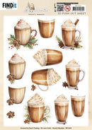 Find It Trading Cosy Winter 3D Pushout Sheet Cosy Drinks