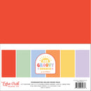 Echo Park Our Groovy Summer coordinating solids paper pack with six pastel 12x12 papers