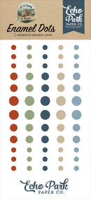 Echo Park It's Time To Travel 60-piece enamel dots for scrapbooking