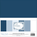 Echo Park Paper Co Save The Date coordinating solids 12x12 paper pack with six double-sided papers