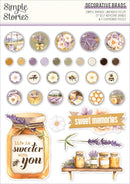 Simple Stories Adhesive Brads Simple Vintage Lavender Fields