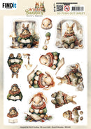Find It Trading Winter Bunnies 3D Pushout Sheet - Reading