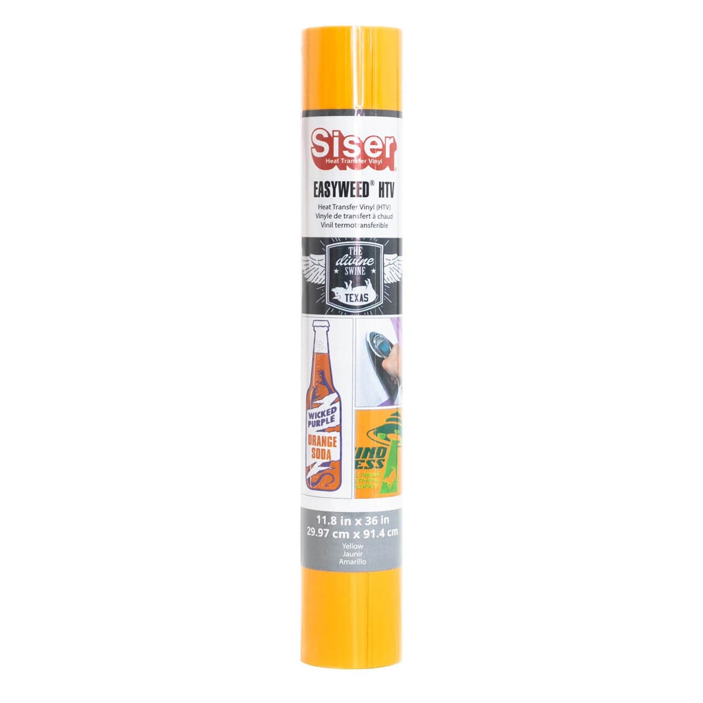 Siser EasyWeed HTV Sun Yellow Heat Transfer Vinyl 11.8in x 36in ...