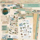 49 And Market Travel Diaries collection bundle with papers, travel embellishments, maps and vintage adventure motifs